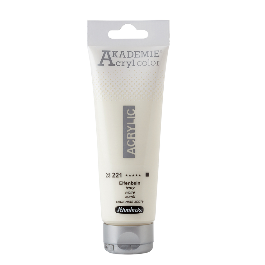 Schmincke Akademie Olio Elfenbein 200ml - Colore A Olio Per Artisti, Alta Concentrazione Pigmenti
